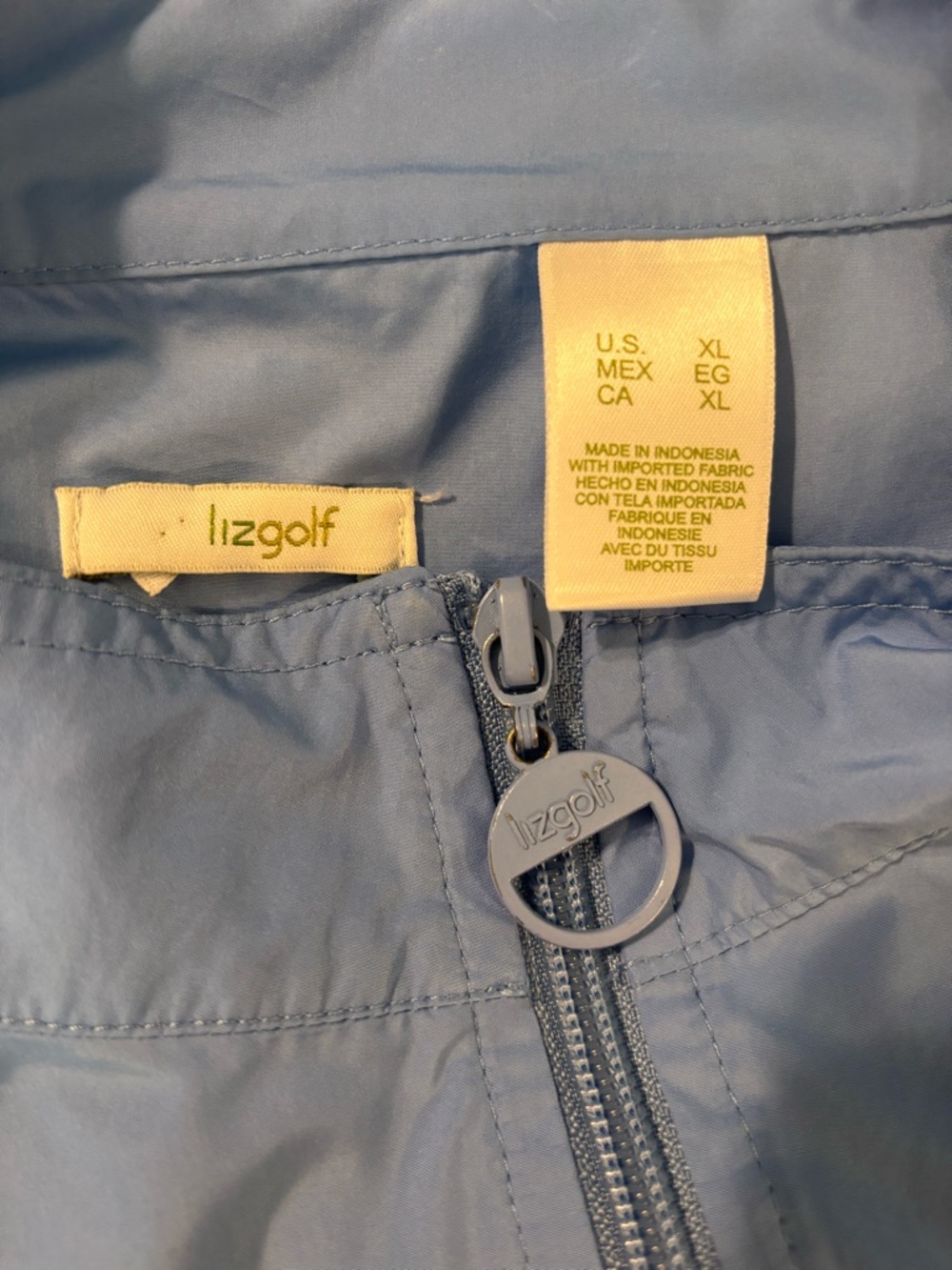 LizGolf light blue windbreaker vest - Picture 3 of 8